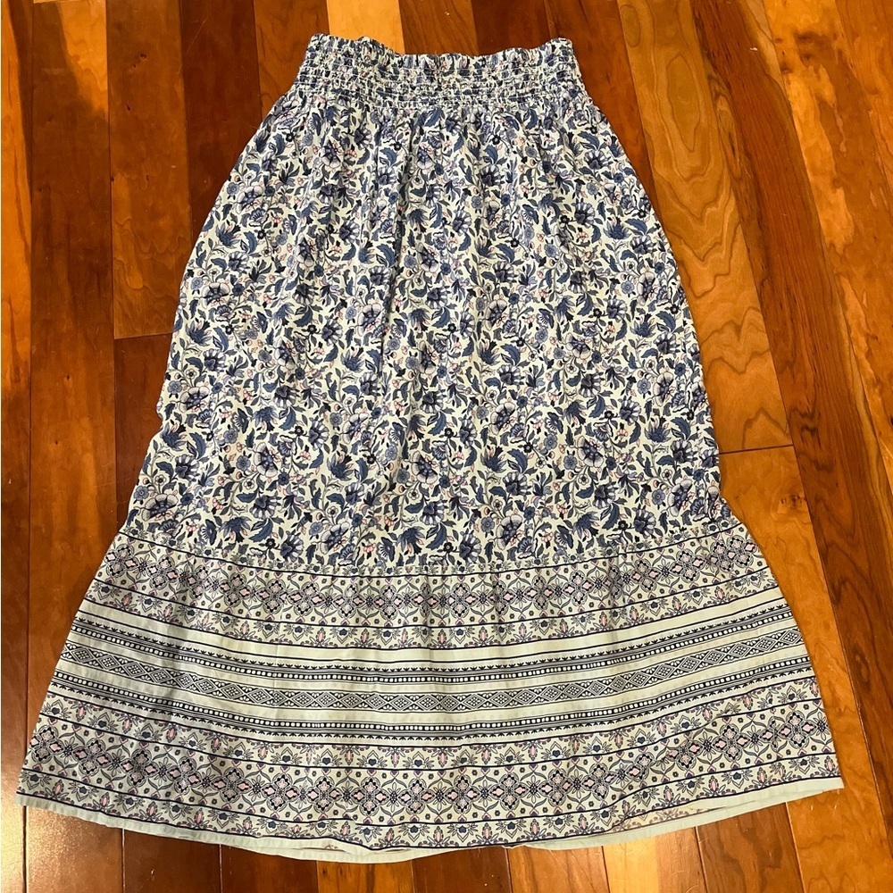 J.Jill Midi Skirt Ladies Size Small Western Cowgirl Nashville Cottage Vibe Fall